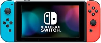 Amazon.com: Nintendo Switch with Neon Blue and Red Joy-Con
