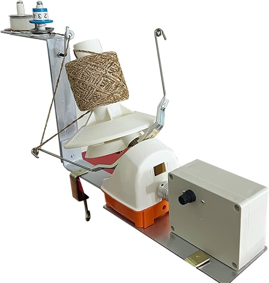 Amazon.co.jp: 電動糸玉巻き機 - 自動編みローラー糸、調節可能な速度