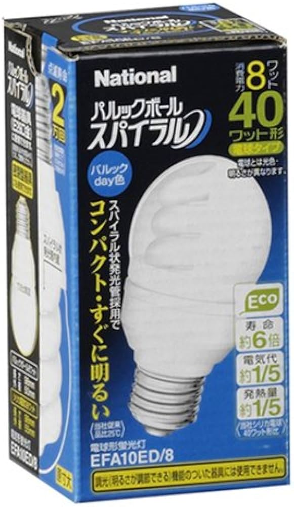 Amazon | パナソニック 電球形蛍光灯 パルックボールスパイラル 電球