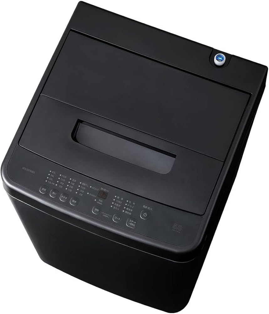 Amazon | アイリスオーヤマ 洗濯機 5.0kg ブラック IAW-T504-B ガチ