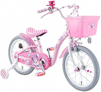 Amazon | ミニーマウス・ポルカドットS 16インチ 子供用自転車