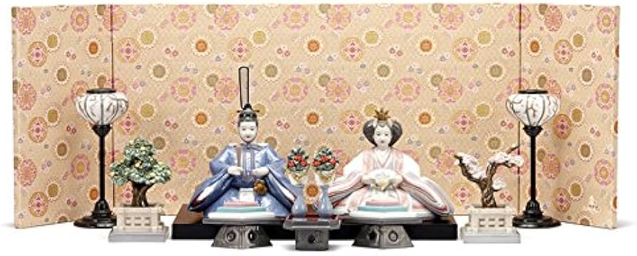Amazon | リヤドロ 雛人形 Lladro ひな人形 雛 平飾り 親王飾り 60周年