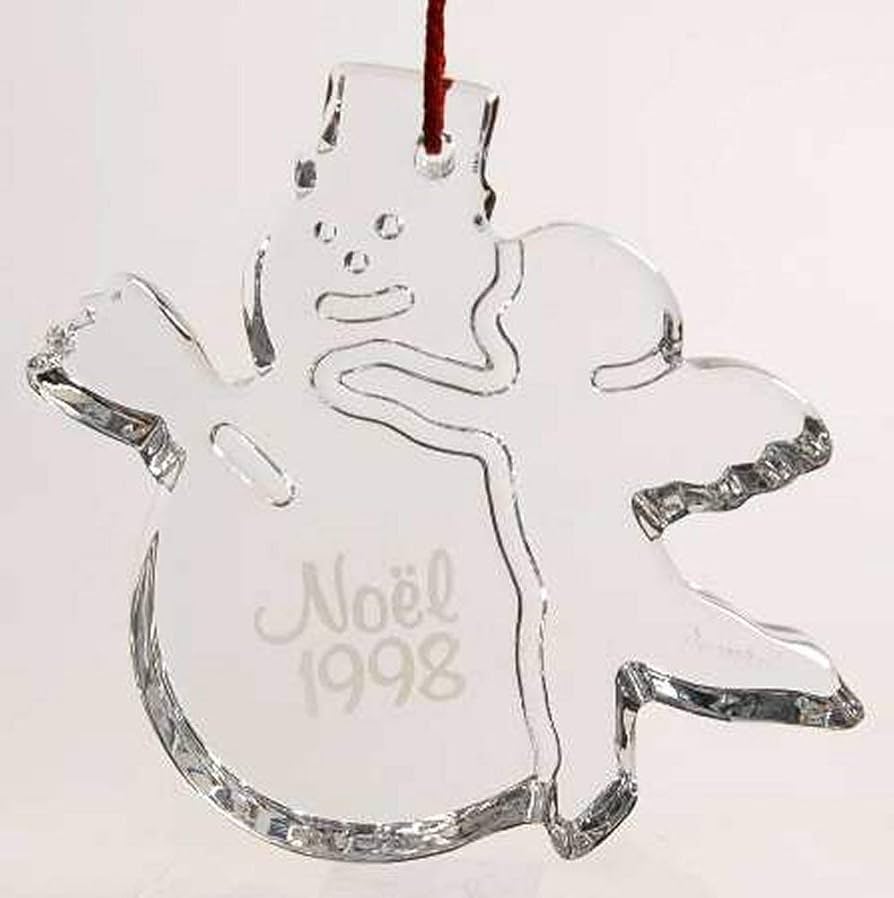 Amazon.co.jp: バカラ 1998 ケルビムを持った雪だるま オーナメント