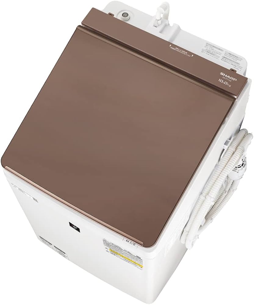 Amazon | シャープ タテ型 洗濯乾燥機 ES-PT10G-T ダイヤカット穴なし