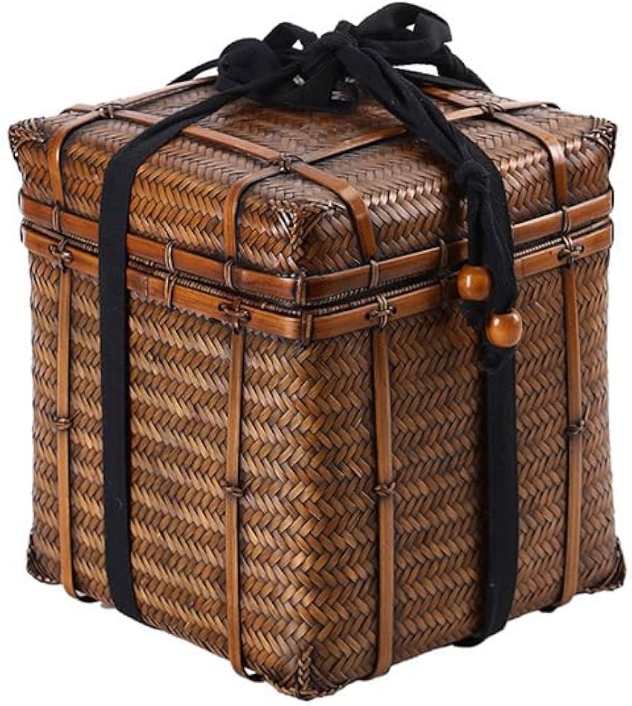 3段 竹細工？ アンティーク 収納ケース 楽天市場】竹&藤 天然素材 収納