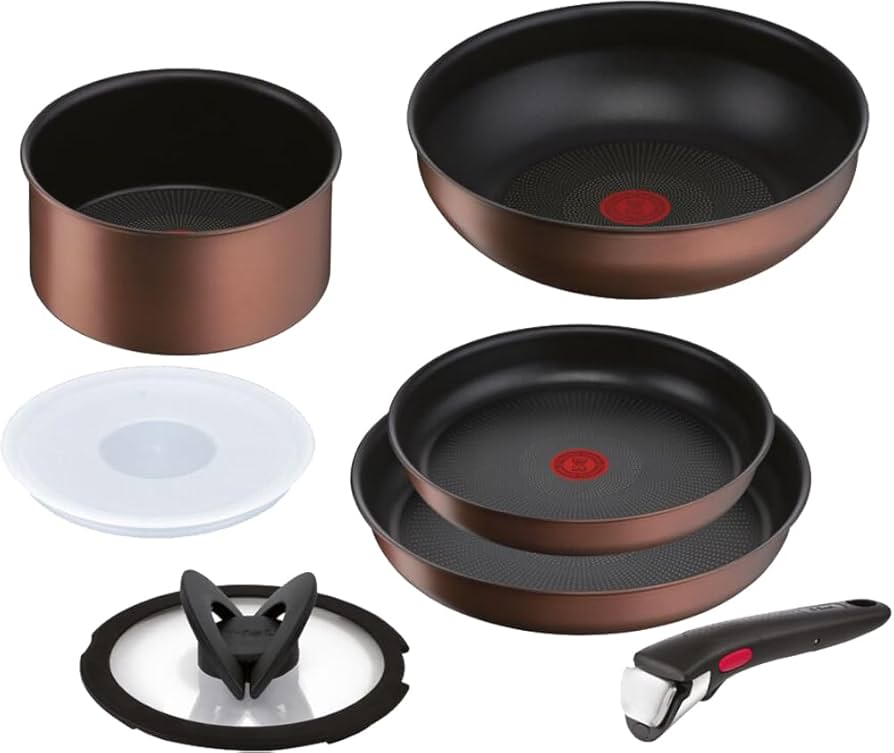 Amazon.co.jp: ティファール 取っ手のとれる 鍋 フライパンセット 7点