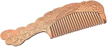 Amazon | 純銅製クラフトギフト純銅製コーム 刻まれたコームレトロ