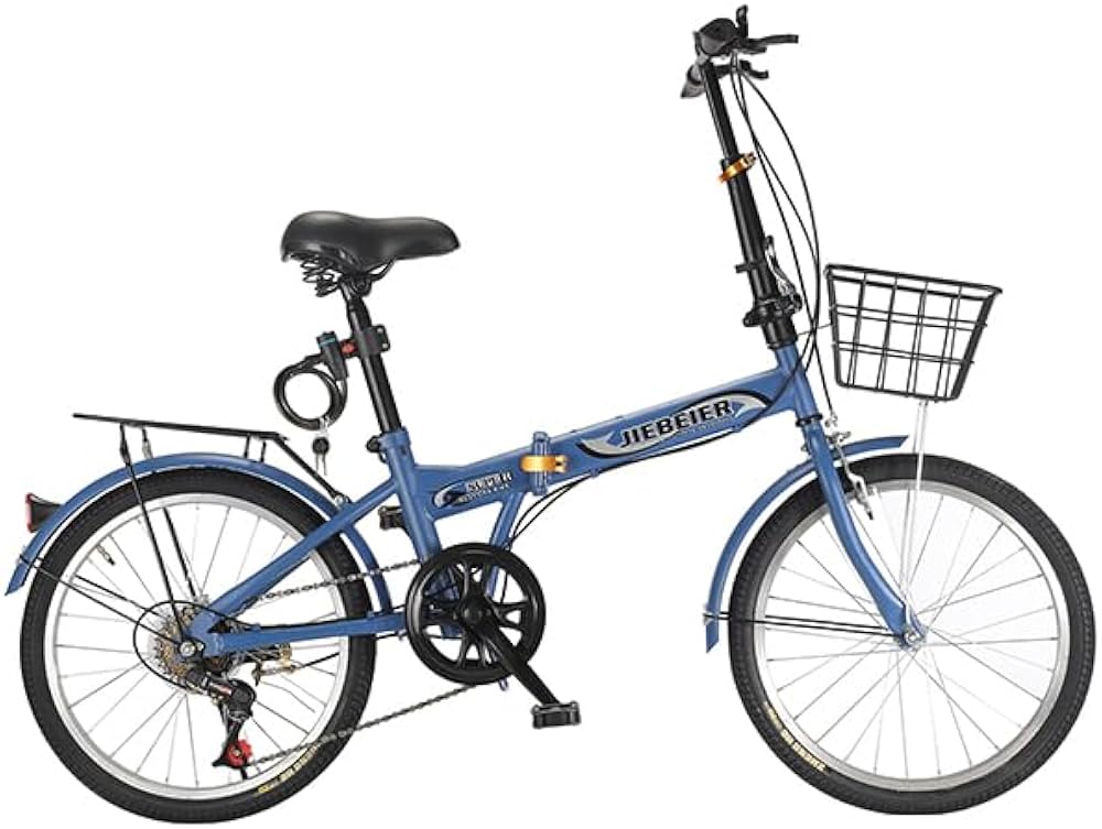 Amazon | JIEBEIER 自転車 折りたたみ自転車 20インチ 7段変速 リア