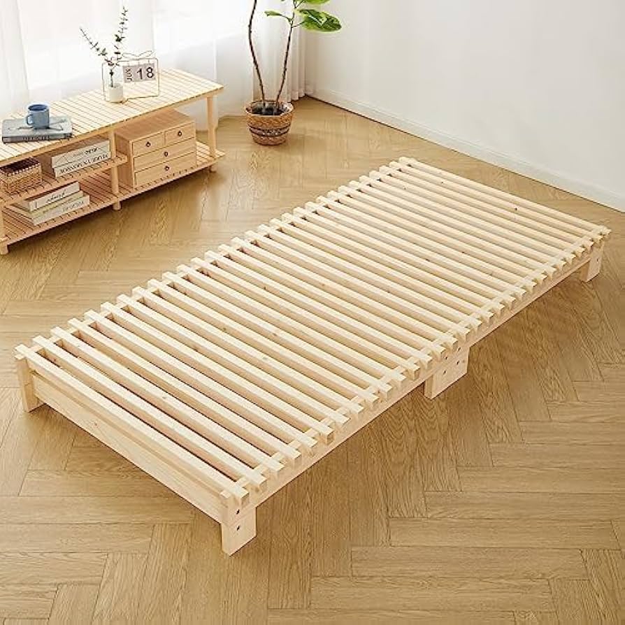 Amazon｜喜之木 ベッドフレーム シングル すのこベッド 脚付き 木製