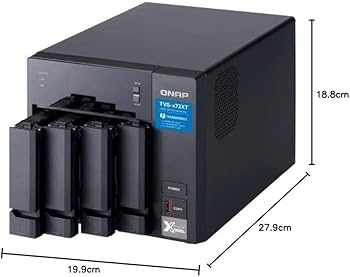 Amazon.co.jp: QNAP(キューナップ) TVS-472XT 10GbE、Thunderbolt 3、M