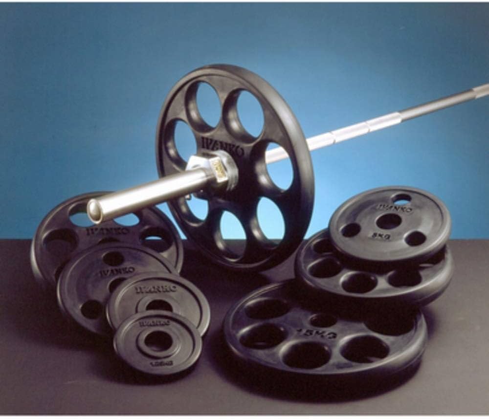 Amazon | IVANKO(イヴァンコ) オリンピックラバープレート15kg ROEZH