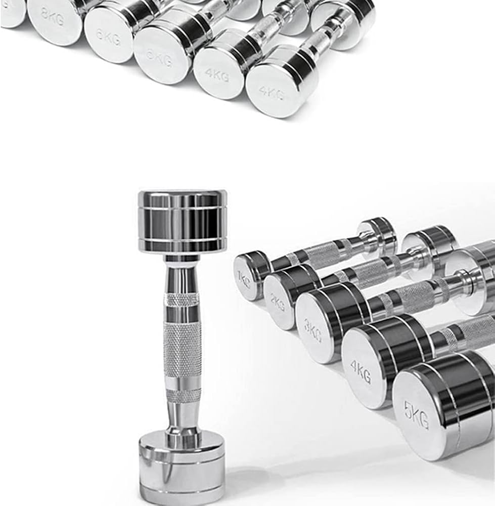 Amazon | ダンベル 可変式 小型 スチール製 2個セット10kg 镜面の