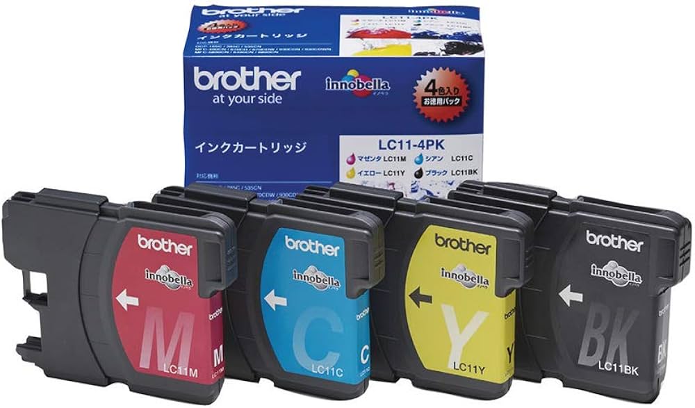 Amazon.co.jp: ブラザー工業 【brother純正】インクカートリッジ4色