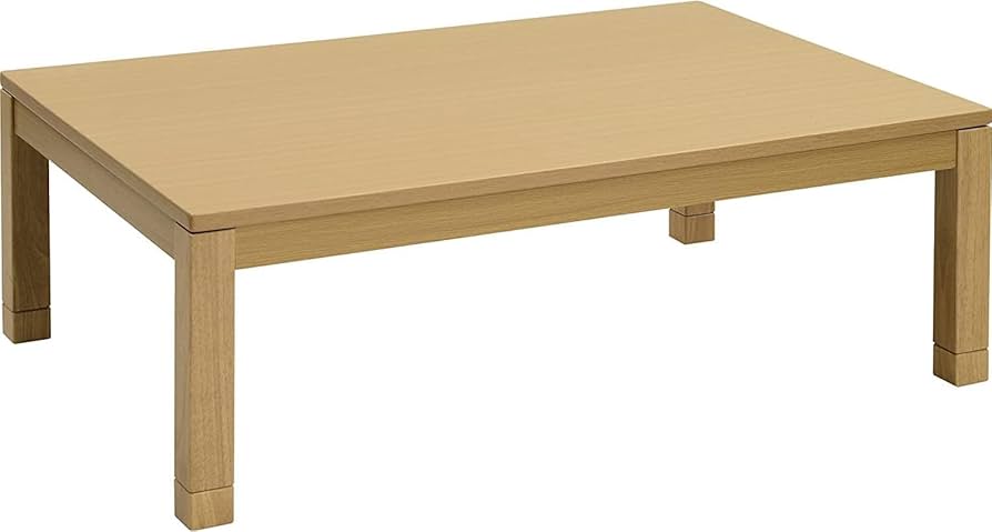 Amazon | [山善] 家具調 こたつ テーブル 幅120×奥行80cm 長方形 天然
