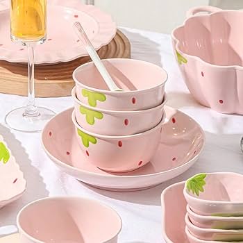 Amazon.co.jp: 食器 食器セット お皿セット フリル 茶碗 深皿 深碗 丼