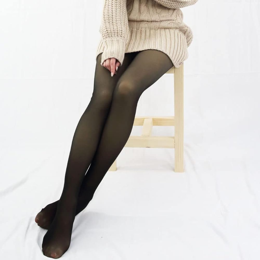 Amazon | [YOUBE] 裏起毛着圧タイツ レディース 極暖 透け感 防寒