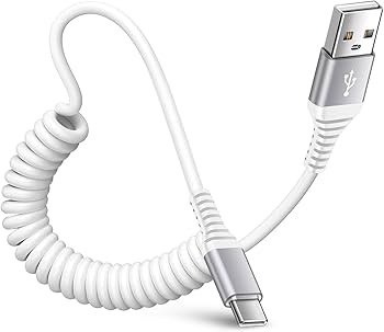 Amazon | iPhone 15充電ケーブル USB Type Cケーブル コイル型 0.4m