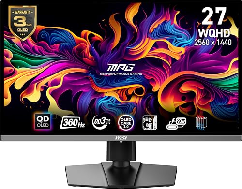 Amazon.co.jp: MSI MPG 271QRX QD-OLED, 27 OLED Gaming Monitor, 2560