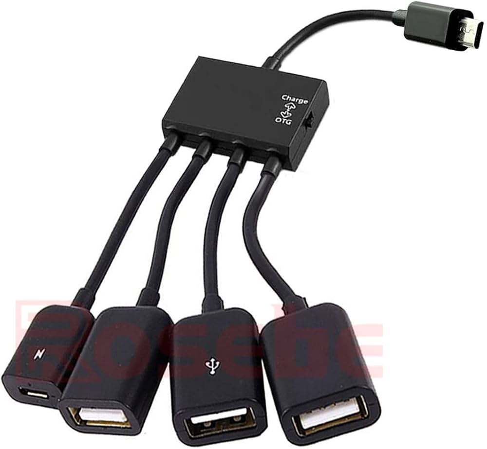 Amazon | Rosebe 充電 しながら USB 機器 データ 通信 可能 microUSB