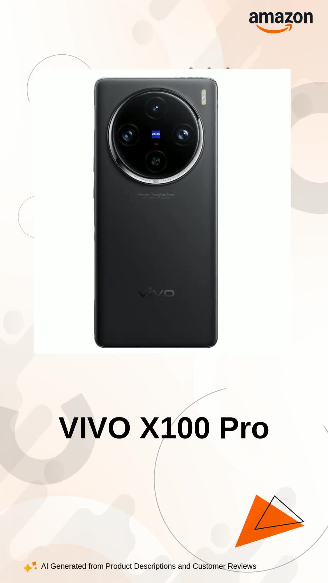 vivo X100 Pro 5G Smartphone (Asteroid Black, 16GB RAM+ 512GB