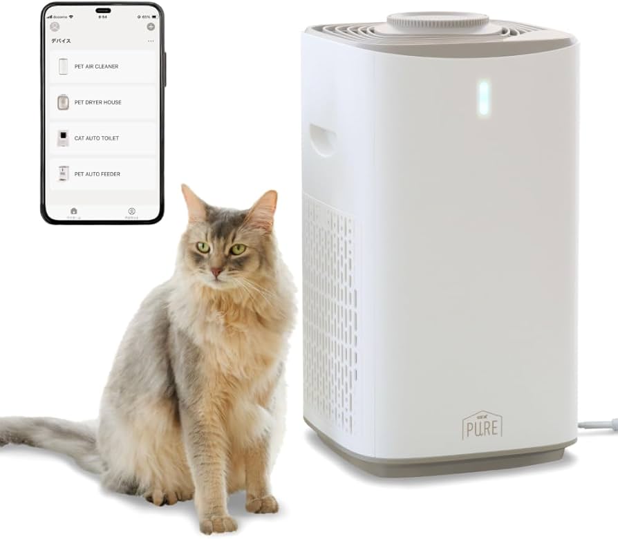 Amazon | ジェックス【 PURE 】 PET AIR CLEANER ペット用 集毛・消臭