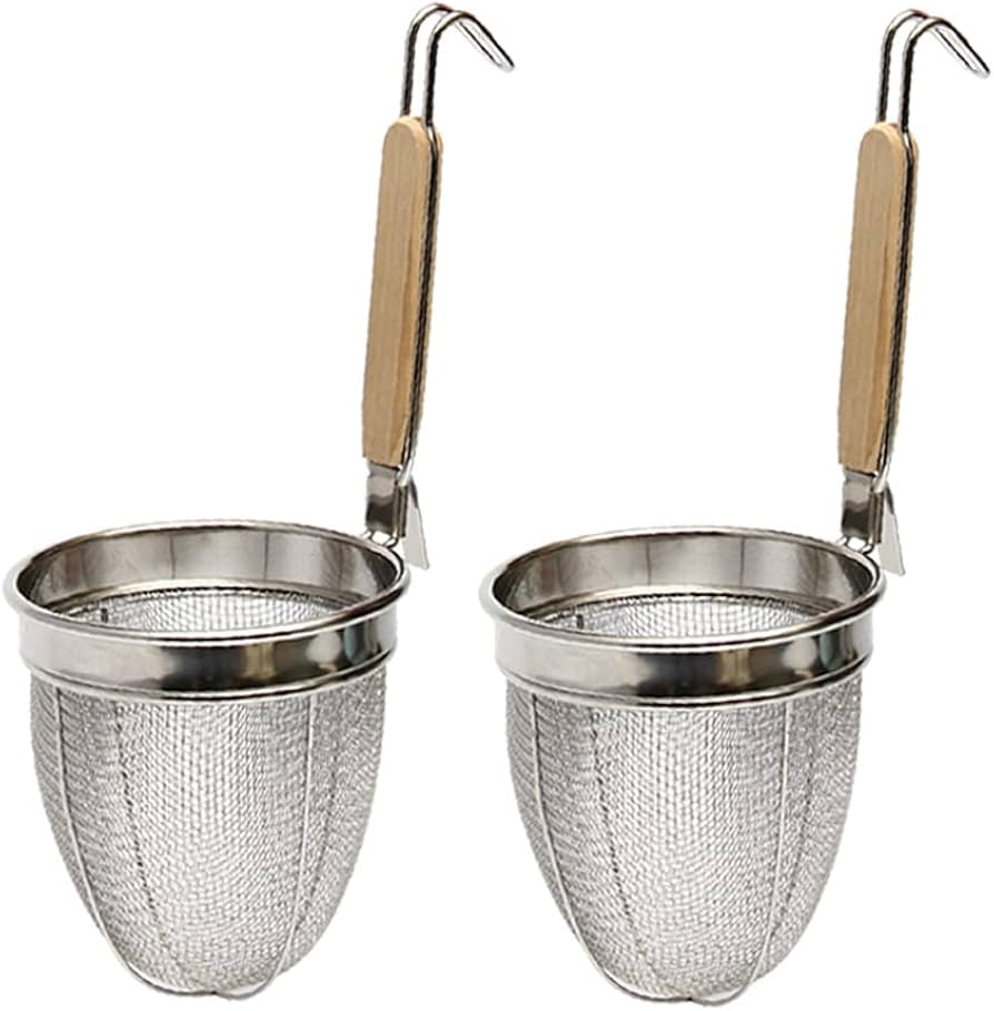 Amazon | 業務用 ラーメンてぼ 丸底 (8メッシュ) 麺上げ ざる 湯切り