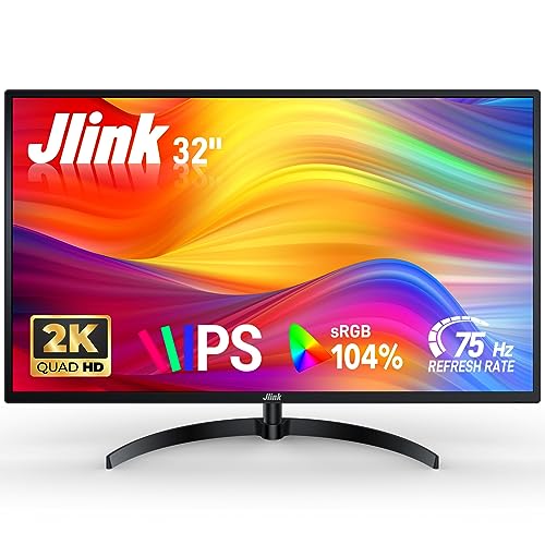 Amazon.co.jp: Jlink モニター 32インチ ディスプレイ 2K 75Hz 1440P