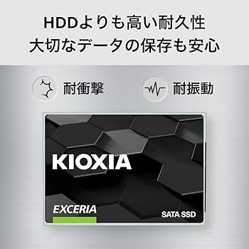 Amazon | キオクシア KIOXIA 内蔵 SSD 960GB 2.5インチ 7mm SATA 国産
