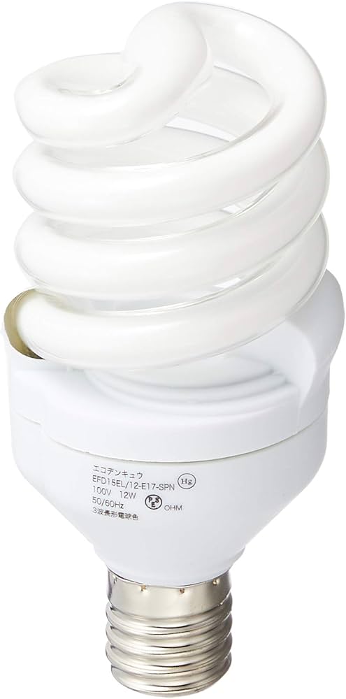 Amazon | オーム電機 電球形蛍光灯 エコデンキュウ スパイラル形 E17