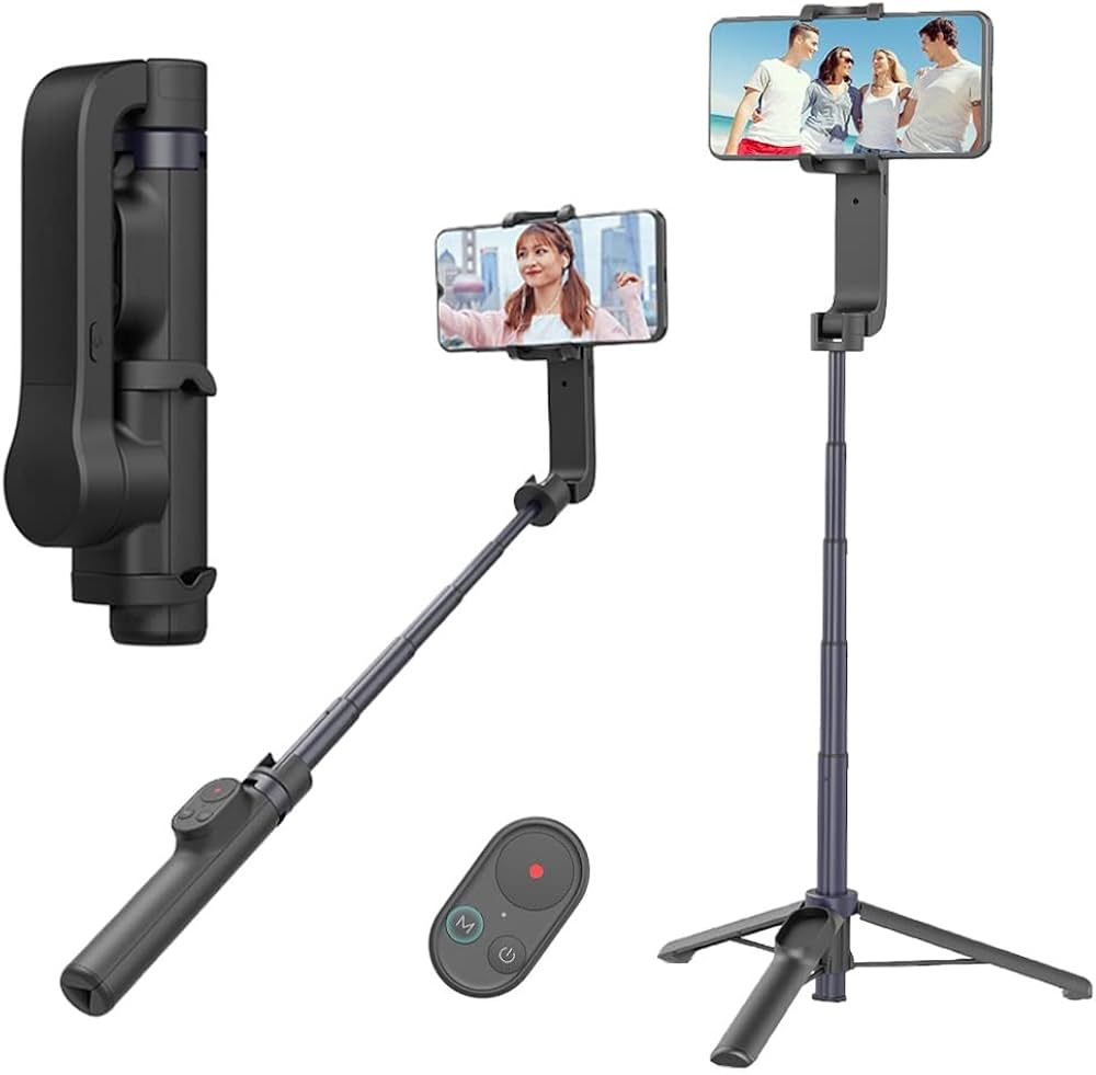 Amazon | スマホ ジンバル 自撮り棒 三脚 セルカ棒 無線 折りたたみ 片