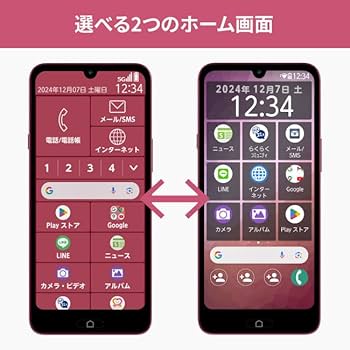 Amazon | 【正規代理店】らくらくスマートフォン Lite MR01 (ディープ