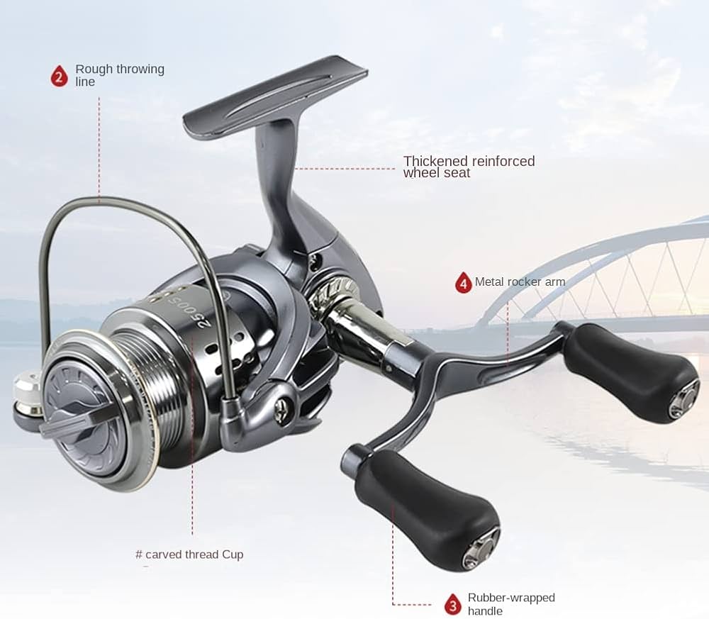 Amazon | Limnyves リール釣り 2500S 6.4:1 スピニングリール ダブル