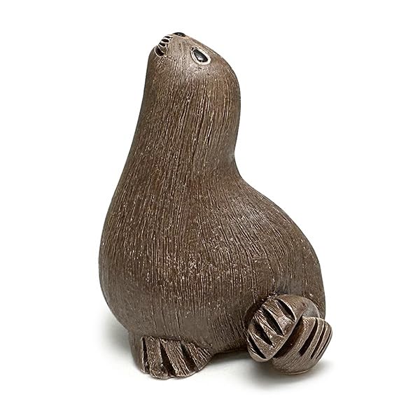 Amazon.co.jp: リンコナダ オットセイ 25 陶器 動物 置物 アザラシ