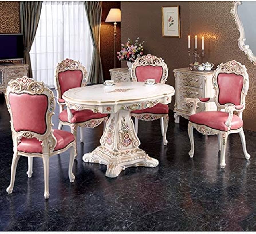 Amazon｜ダイニングテーブル5点セット 4人用 テーブルセット 120m