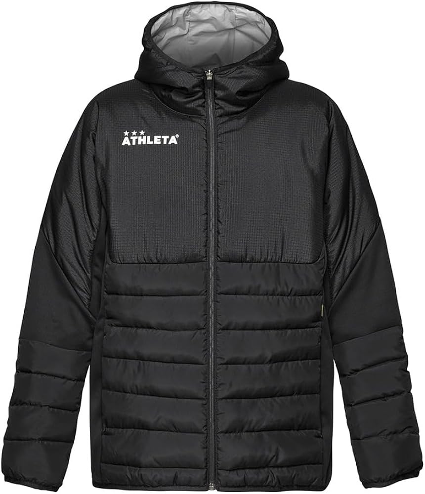 Amazon.co.jp: [アスレタ] 中綿ウォームジャケット M BLK : ファッション