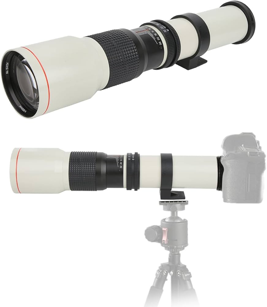 Amazon | 500mm F8‑F32マニュアルフォーカス望遠レンズ 手動焦点超望遠