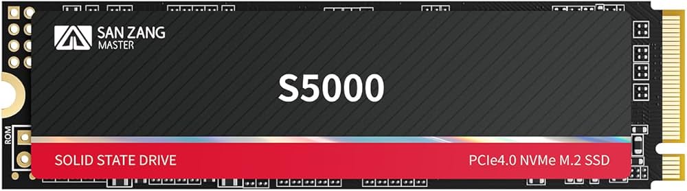 Amazon | SAN ZANG MASTER S5000 SSD 512GB NVMe M.2 PCIe Gen 4x4、M