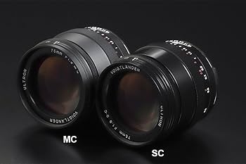 Amazon.co.jp: Voigtlander 75mm f1.9 Ultron ブラック マルチコート