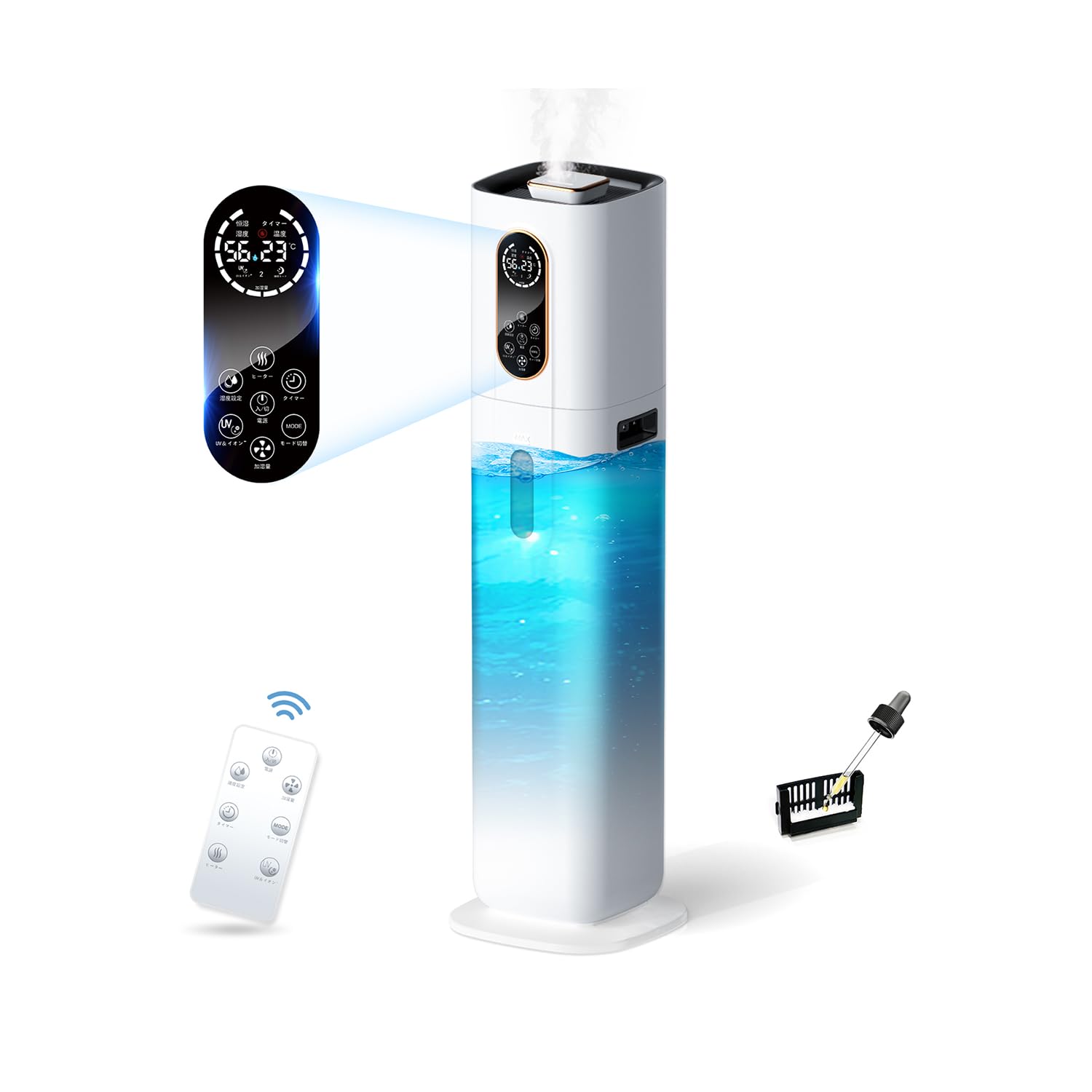 Amazon.co.jp: 加湿器 大容量 9L【4重除菌浄化 & 知能恒湿