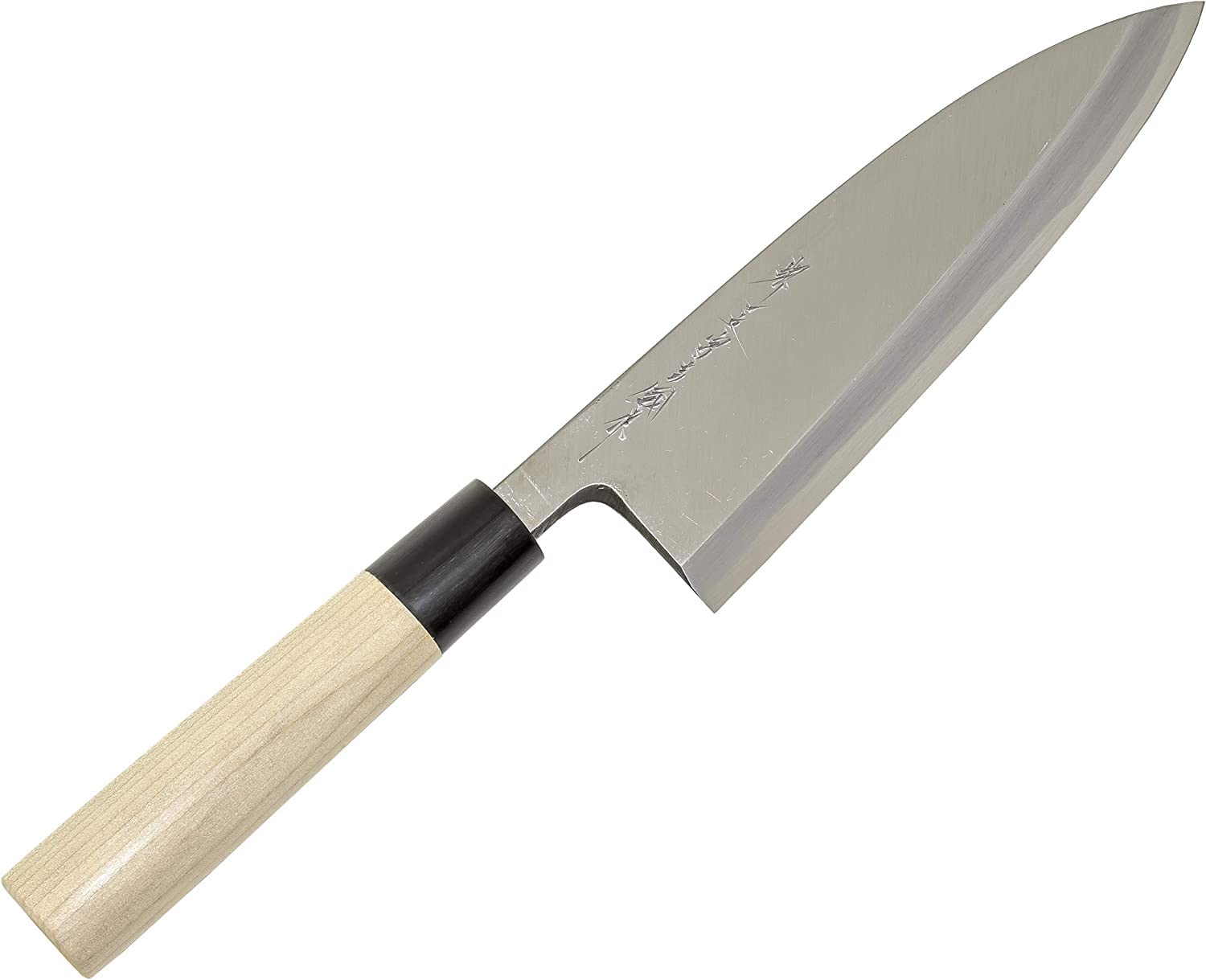Amazon｜堺一文字吉國 日本製 出刃 包丁 195mm 白二鋼 木柄 堺の包丁