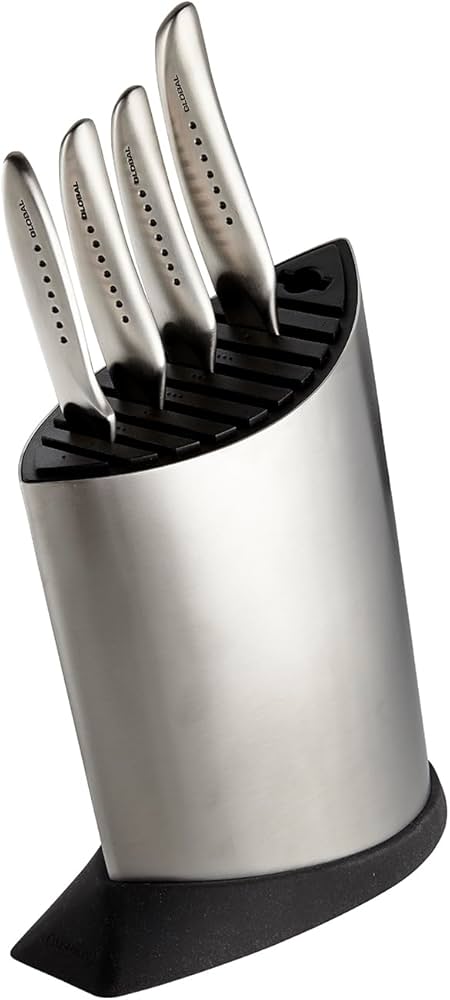 Amazon.com: Global SAI 5 Piece Knife Block Set - Lightweight