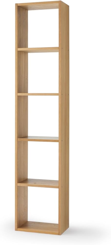 Amazon｜無印良品 スタッキングシェルフ・5段・オーク材 幅42×奥行28.5