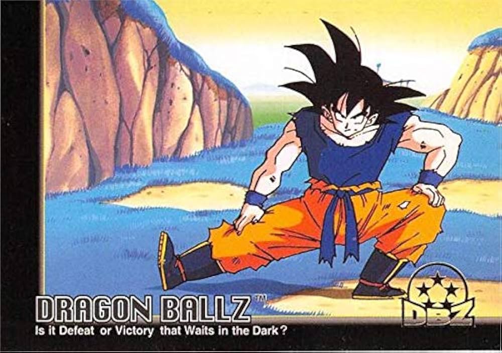 Goku trading card Dragon Ball Z 1999 Funimation #47 Stretching at