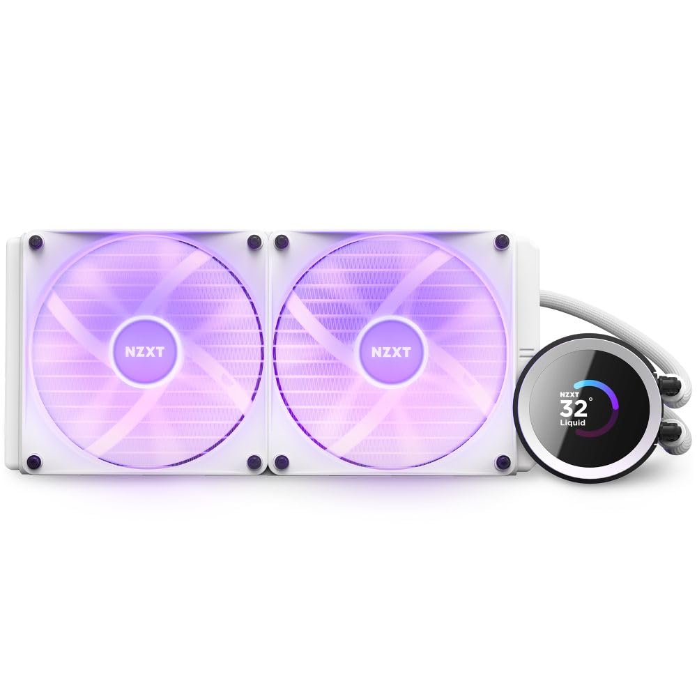 Amazon.co.jp: NZXT KRAKEN RGB 280 White 簡易水冷CPUクーラー RL