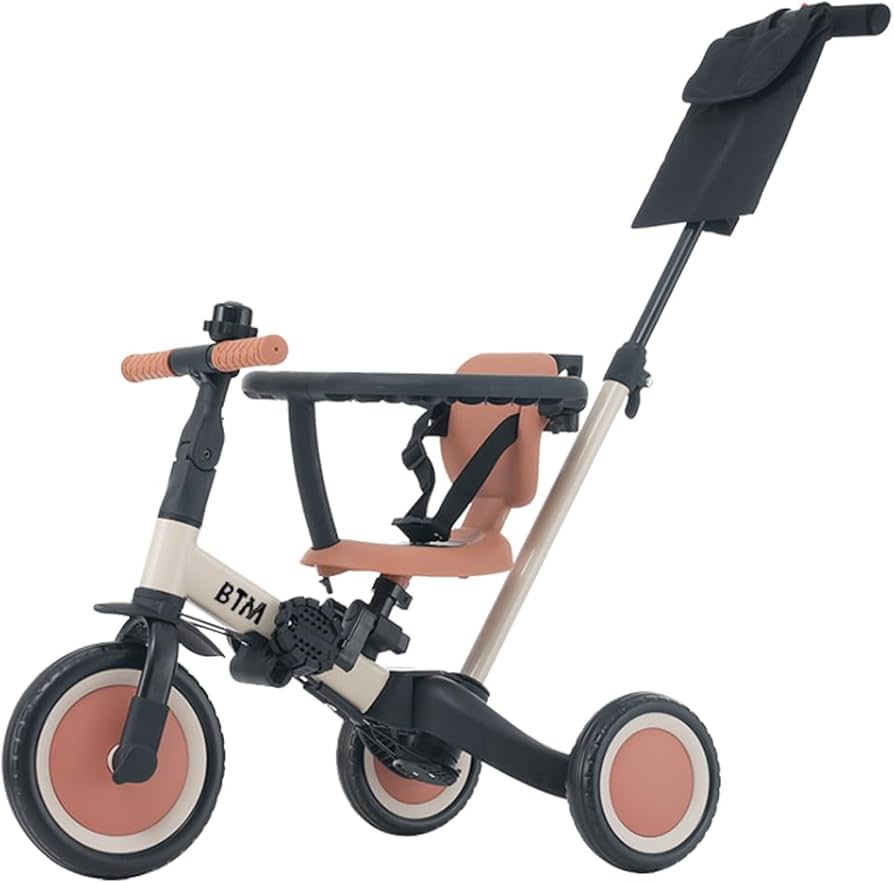 Amazon.co.jp: BTM 子供用三輪車 4in1 三輪車のりもの 押し棒付き超