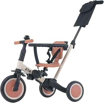 Amazon.co.jp: BTM 子供用三輪車 4in1 三輪車のりもの 押し棒付き超
