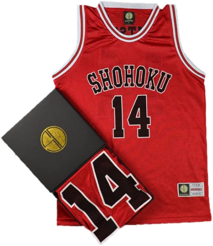 Amazon.co.jp: SLAM DUNKスラムダンク ユニフォーム 背番号14湘北三井