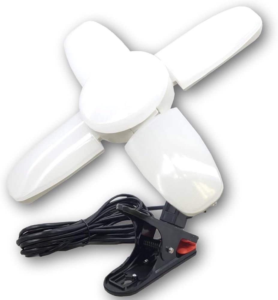 Amazon.co.jp: 60W LED電球付屋内用クリップランプ スーパールミネ