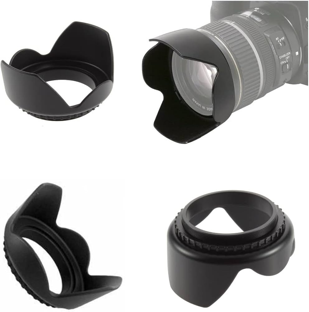 Amazon | カメラ基本アクセサリーバンドル52mmレンズフード、レンズ