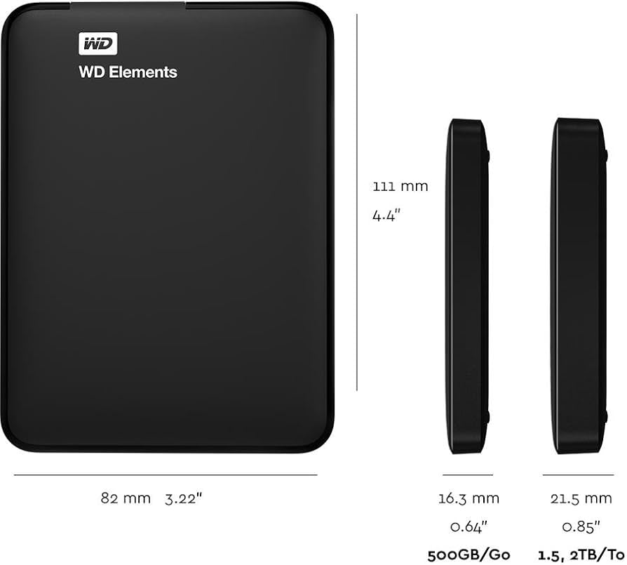 Amazon.com: WD 3TB Elements Portable External Hard Drive - USB 3.0